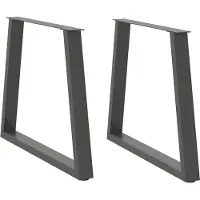 vidaXL Eettafelpoten 2 st V-vormig 70x(72-73,3) cm staal antraciet