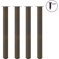 vidaXL Bartafelpoten 4 st 110-112 cm staal naturel