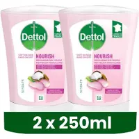 Dettol Voordeelpakket 2 x No-Touch Wasgel Navulling Voedende Sheabutter - 250 ml - Handzeep