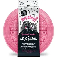 Bugalugs likbak voor dieren - Likmat - Slowfeeder - Honden - Katten - Siliconen - Roze