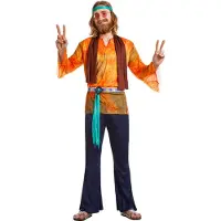 Boland - Kostuum Hippie Buzz (M/L) - Volwassenen - Hippie - 60's & 70's - Flower Power