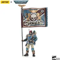 Joy toy Warhammer 40k figurine 1/18 Astra Militarum Tempestus Scions Command Squad 55th Kappic Eagles Ban...