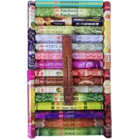HEM Wierookstokjes - Set van 20 soorten - Verschillende geuren - Wierook - 20 x 20 = 400 stokjes + wierookhouder