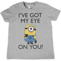 Hybris Minions Kinder Tshirt -Kids tm 12 jaar- I Got My Eye On You Grijs