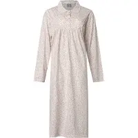 Lunatex - klassiek dames nachthemd 224177 - 100% katoen - roze - maat XXL