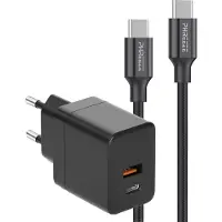 Phreeze Snellader met usb-C Oplader 2 Meter voor S24/S23/S22/S21/S20/S10/A51/A53- Quick Charge / Super Fast Charge 35w - Gecertificeerde usb Adapter met usb-C Kabel