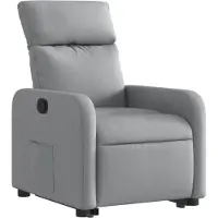 Dd Sta Op Stoel Elektrisch - Relaxfauteuil Verstelbaar - Relaxstoel Elektrisch - Sta-Op Stoel Verstelbare Stof - 66x90x96cm - Lichtgrijs