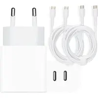 Phreeze Oplader voor Galaxy Tab S10, S10+, S10 Ultra, Tab S9, S9+, S9 Ultra, Tab S9 FE, S9 FE - Super Fast Charger - Usb C Power Adapter 35w 2 Poorten GaN - Usb C Kabels 2 Meter