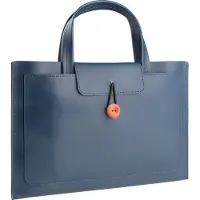 Phreeze Laptoptas 11 tot 14 inch - 3 Vakken - Vegan Leer - Laptophoes - Laptop Tas - Geschikt voor o.a Dell XPS 13, MacBook Air Pro, Surface Pro 9, ChromeBook - Donkerblauw