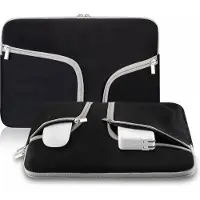 Phreeze Laptoptas met Rits - 13 Inch - Sleeve Laptop - Zwart - Ritssluiting - Spatwaterdicht - Neopreen Materiaal