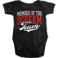 Hybris Romper Baby -12 maanden- Member Of The Scream Team Zwart