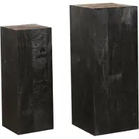 Ptmd bloemenzuil kyro - 35x35x90cm set van 2