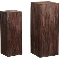 Ptmd bloemenzuil riko - 35x35x90cm set van 2