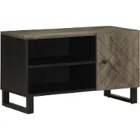 vidaXL Tv-meubel 80x33x46 cm massief mangohout zwart