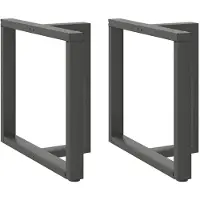 vidaXL Eettafelpoten 2 st T-vormig 80x35x(72-73) cm staal antraciet