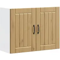 vidaXL Keukenbovenkast Lucca bewerkt hout artisanaal eikenkleur