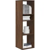 vidaXL Boekenkast 34x31x112 cm bewerkt hout bruin eikenkleur
