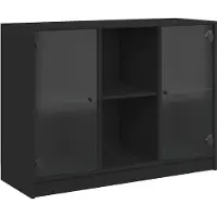 vidaXL Dressoir 102x37x75,5 cm bewerkt hout zwart