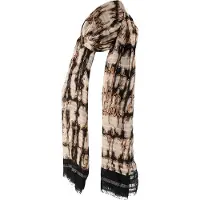 Sarlini Dames Sjaal Beige-Bruin Gevlamd