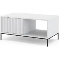 Vicco Eliza Salontafel – 90 x 50 cm met één lade Wit