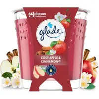 Glade Vegan Geurkaars Cosy Apple & Cinnamon 100% Raapzaadwax 112 gr