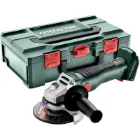 Metabo W 18 L BL 9-125 18V Li-Ion Accu Haakse Slijper Body In MetaBOX - 125mm