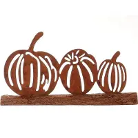 Intratuin Tuinbeeld Pompoen Op Voet Harrison Bruin 30 X 5 X 14 Cm