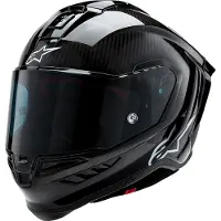 Alpinestars Supertech R10 Wit Glossy Zwart Mat Integraalhelm Maat XL