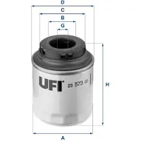 Ufi 23.573.00 Oliefilter