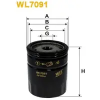 WIX FILTERS WL7091 Oliefilter
