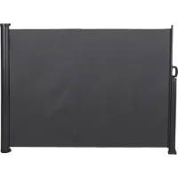 Infinity Goods Uittrekbaar Windscherm - 300 x 140 cm - Antraciet – Oprolbaar – Uitschuifbaar – Wind- en Zonbescherming – Privacy voor Tuin, Balkon, Strand en Terras