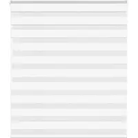 vidaXL Zebra rolgordijn 120x150 cm stofbreedte 115,9cm polyester wit