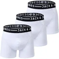 Jack & Jones Boxershorts 'Sense' zwart / wit
