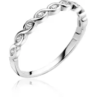 Zinzi zilveren aanschuifring Infinity wit 2,4mm ZIR1595