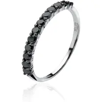 Zinzi zilveren ring zwart ZIR827Z