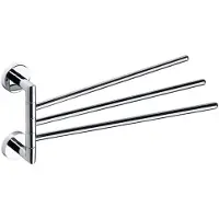 Sapho Drievoudige Handdoekhouder X-Round Draaibaar 45 cm Chroom