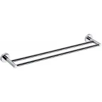 Sapho Dubbele Handdoekhouder X-Round Hangend 65.5 cm Chroom