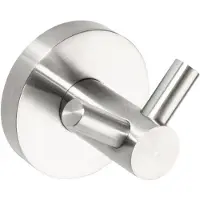 Sapho Dubbele Handdoekhaak X-Steel 5.5x6 cm Geborsteld RVS
