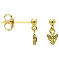 Karma Oorbellen Hanging Leopard Goud