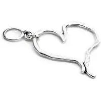 Qoss Kettinghanger Hart Zilver
