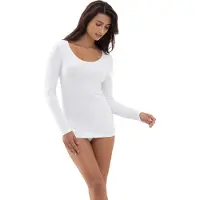 Mey Top 1/1-lange mouwen Serie Cotton Pure Wit | Maat 42