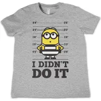 Hybris Minions Kinder Tshirt -Kids tm 10 jaar- I Didn't Do It Grijs
