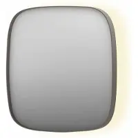 Ink Spiegel sp30 40x4x40 cm incl. Indirect led-verlichting rondom en spiegelverwarming geborsteld rvs
