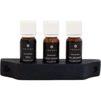 Emendo set Sauna geuren 3 x 10 ml inclusief houten rekje - Opgietmiddel Sauna