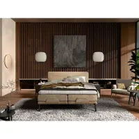 NORMA Boxspring 180x200 - NEW 1884 - Vlak - Meegestoffeerde Pocket Matrassen - Incl. Topper - Enjoy Champagne