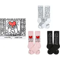 Jimmy Lion Keith Haring Lange Sokken 3 Paren