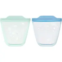 Oxo Tot Silcone bewaarzakken - 2 pack - Gripzakjes - Bewaarbakjes Opal & Dusk