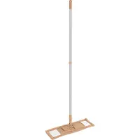 Urban Living Vloerwisser microvezel - met steel - verstelbaar - vloertrekker - zalmroze - schoonmaken - dweilen