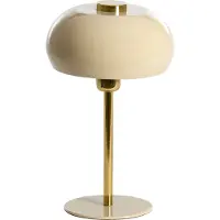 Light & Living Tafellamp Surin Ø 22cm - glans grijs met goud