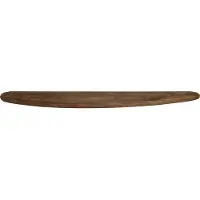 Light & Living Wandplank 100x25x3 cm GINOSU mat donker bruin (Bruin, 100x3x25cm)